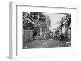 Ruined Village During Philippine Insurrection-Perely Fremont Rockett-Framed Photographic Print