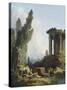 Ruines antiques-Hubert Robert-Stretched Canvas