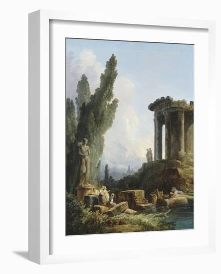 Ruines antiques-Hubert Robert-Framed Giclee Print