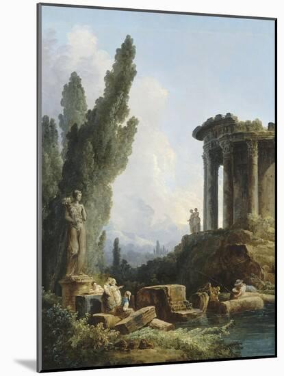 Ruines antiques-Hubert Robert-Mounted Giclee Print