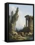 Ruines antiques-Hubert Robert-Framed Stretched Canvas