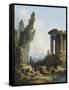 Ruines antiques-Hubert Robert-Framed Stretched Canvas