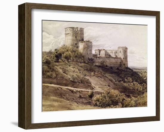 Ruines du château de Coucy-Antoine Alphonse Montfort-Framed Giclee Print