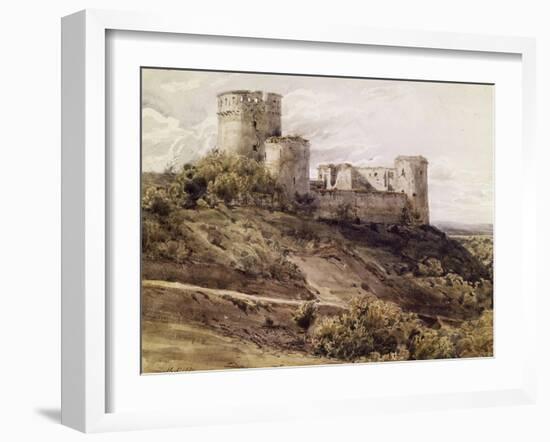 Ruines du château de Coucy-Antoine Alphonse Montfort-Framed Giclee Print