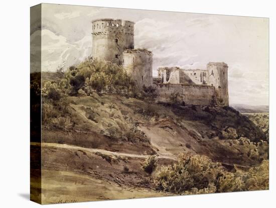 Ruines du château de Coucy-Antoine Alphonse Montfort-Stretched Canvas