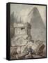 Ruines et tombeaux-Hubert Robert-Framed Stretched Canvas