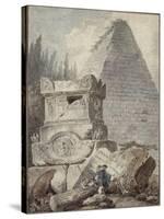 Ruines et tombeaux-Hubert Robert-Stretched Canvas