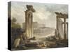 Ruines romaines avec le Colisée-Hubert Robert-Stretched Canvas