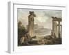 Ruines romaines avec le Colisée-Hubert Robert-Framed Giclee Print