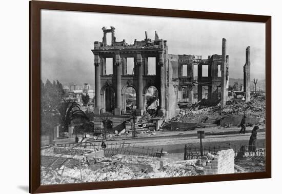 Ruins after San Francisco Earthquake-Arnold Genthe-Framed Photographic Print