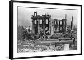 Ruins after San Francisco Earthquake-Arnold Genthe-Framed Photographic Print