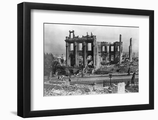 Ruins after San Francisco Earthquake-Arnold Genthe-Framed Photographic Print