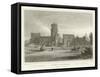 Ruins at Andernach-William Tombleson-Framed Stretched Canvas