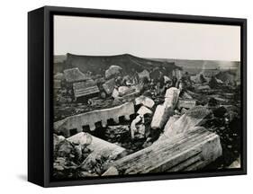Ruins at Capernaum, 1850s-Mendel John Diness-Framed Stretched Canvas