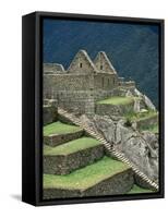 Ruins at Machu Picchu-Dave G. Houser-Framed Stretched Canvas