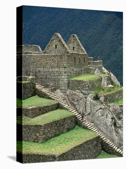 Ruins at Machu Picchu-Dave G. Houser-Stretched Canvas