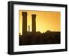 Ruins at Sunset, Archaeological Site, Jerash, Jordan, Middle East-Alison Wright-Framed Photographic Print