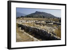 Ruins at the Western Gate, Eretria, Greece-null-Framed Giclee Print
