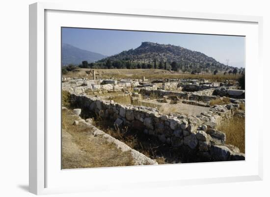 Ruins at the Western Gate, Eretria, Greece-null-Framed Giclee Print