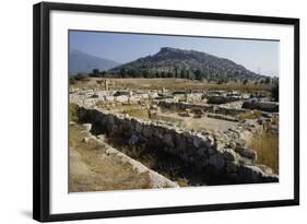 Ruins at the Western Gate, Eretria, Greece-null-Framed Giclee Print