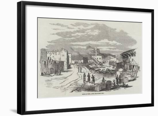 Ruins at Varna, after the Recent Fire-null-Framed Giclee Print