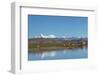 Ruins by a lake on Tibetan Plateau, Dhaulagiri (8167m), Shigatse Prefecture, Tibet, China-Keren Su-Framed Photographic Print