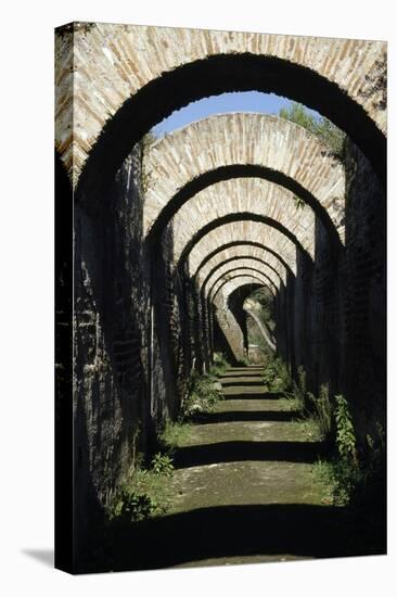 Ruins in Area of Mercury, Archaeological Park of Baia, Bacoli, Campania, Italy-null-Stretched Canvas