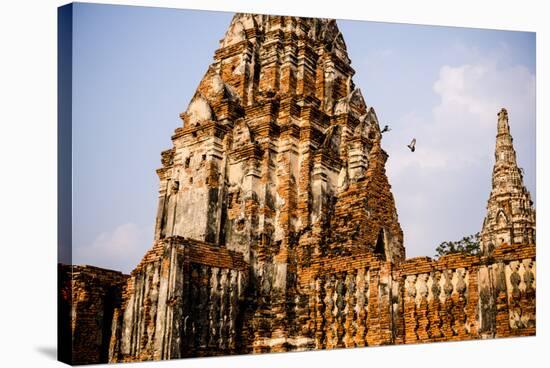 Ruins In Ayutthaya, Thailand-Lindsay Daniels-Stretched Canvas