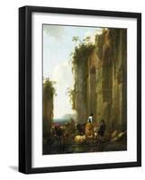 Ruins in Italy-Nicolaes Pietersz. Berchem-Framed Art Print