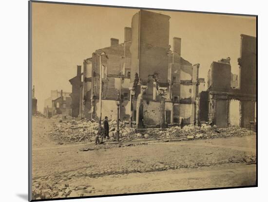 Ruins in Richmond, Virginia, c.1865-Andrew J^ Johnson-Mounted Photo