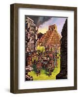 Ruins in the Forest-Ron Embleton-Framed Giclee Print