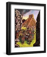 Ruins in the Forest-Ron Embleton-Framed Giclee Print