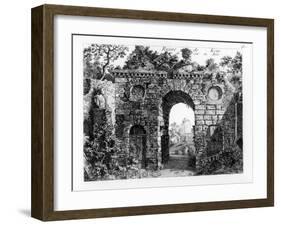Ruins in the Middle of Kew Gardens, from "The Garden and Buildings at Kew in Surry"-Sir William Chambers-Framed Giclee Print