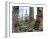 Ruins in the Old Capital of Ayutthaya, Unesco World Heritage Site, Thailand, Southeast Asia-Bruno Barbier-Framed Photographic Print