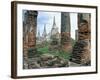 Ruins in the Old Capital of Ayutthaya, Unesco World Heritage Site, Thailand, Southeast Asia-Bruno Barbier-Framed Photographic Print