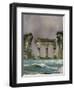 Ruins In The Sea-justdd-Framed Art Print