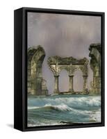 Ruins In The Sea-justdd-Framed Stretched Canvas