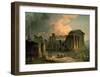 Ruins of a Doric Temple-Hubert Robert-Framed Art Print