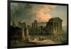 Ruins of a Doric Temple-Hubert Robert-Framed Art Print