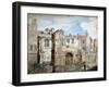 Ruins of a Fire-Damaged Building in Bear Yard, Westminster, London, 1809-Daniel Thorn-Framed Giclee Print