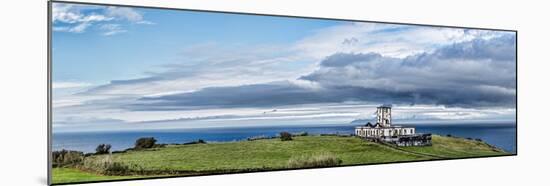 Ruins of a lighthouse, Ribeirinha Lighthouse, Faial Island, Azores, Portugal-null-Mounted Photographic Print