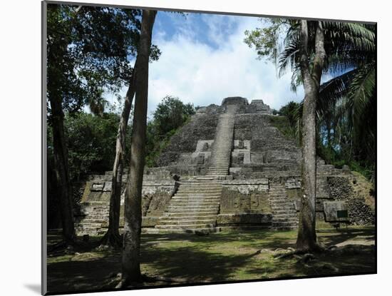 Ruins of a Temple, High Temple, Lamanai, Belize-null-Mounted Premium Photographic Print