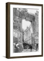 Ruins of a Temple in Baalbek Lebanon Photograph - Baalbek, Lebanon-Lantern Press-Framed Art Print