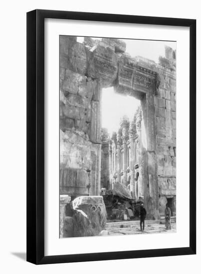 Ruins of a Temple in Baalbek Lebanon Photograph - Baalbek, Lebanon-Lantern Press-Framed Art Print