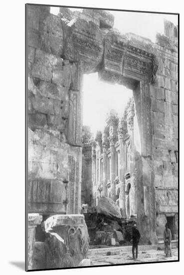 Ruins of a Temple in Baalbek Lebanon Photograph - Baalbek, Lebanon-Lantern Press-Mounted Art Print