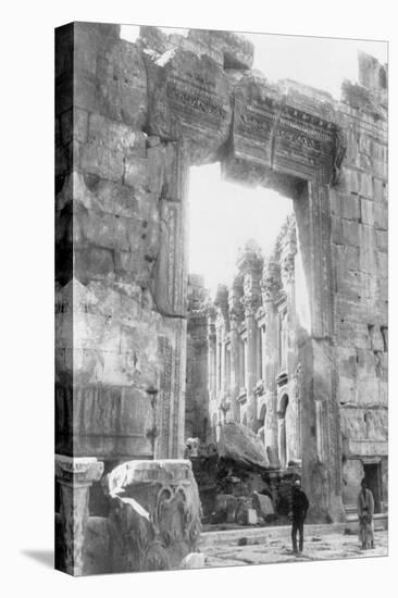 Ruins of a Temple in Baalbek Lebanon Photograph - Baalbek, Lebanon-Lantern Press-Stretched Canvas