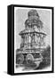 Ruins of a Temple in Hampi, India, 1895-Bertrand-Framed Stretched Canvas