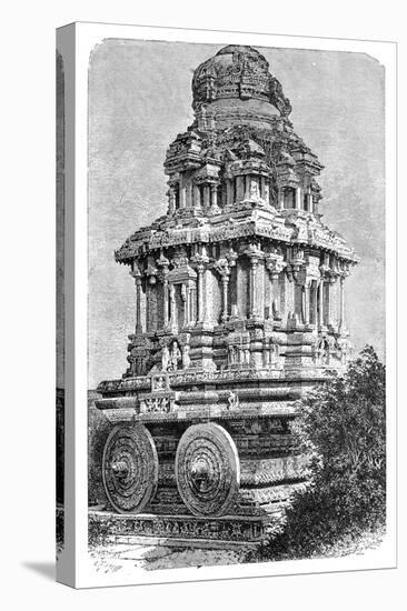 Ruins of a Temple in Hampi, India, 1895-Bertrand-Stretched Canvas