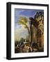 Ruins of a Triumphal Arch in the Roman Campagna, 1717/1719 (Oil on Canvas)-Giovanni Paolo Pannini or Panini-Framed Giclee Print