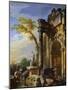 Ruins of a Triumphal Arch in the Roman Campagna, 1717/1719 (Oil on Canvas)-Giovanni Paolo Pannini or Panini-Mounted Giclee Print